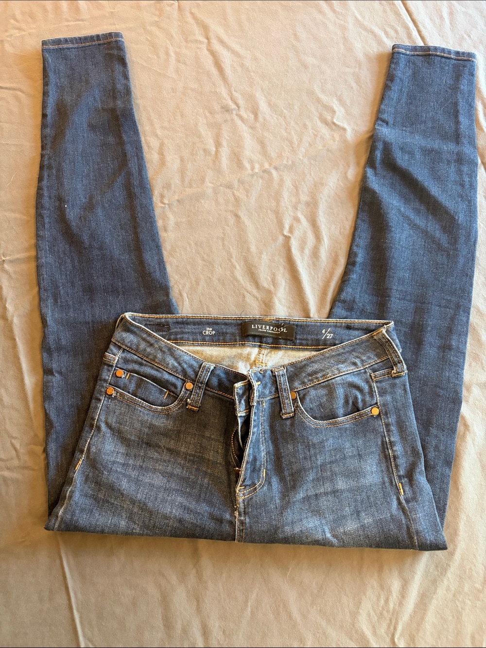 Liverpool Women’s Skinny Jeans in Dark Blue Denim